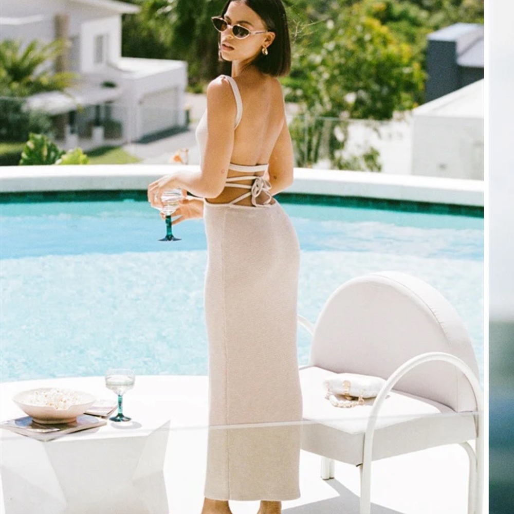 Sabo Skirt London Knit Dress Tan